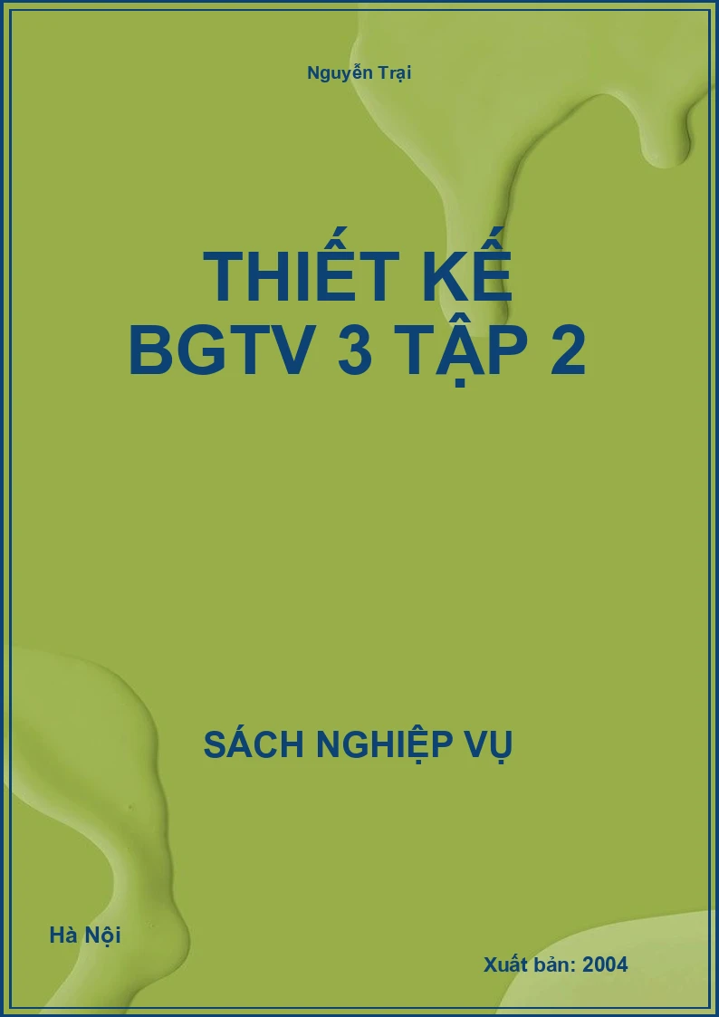 Thiết kế BGTV 3 tập 2