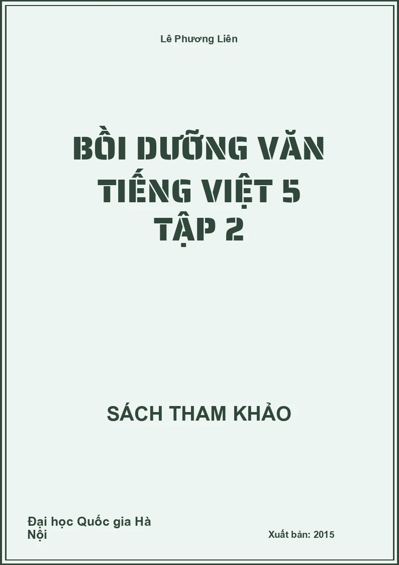 Bồi dưỡng văn tiếng việt 5 tập 2