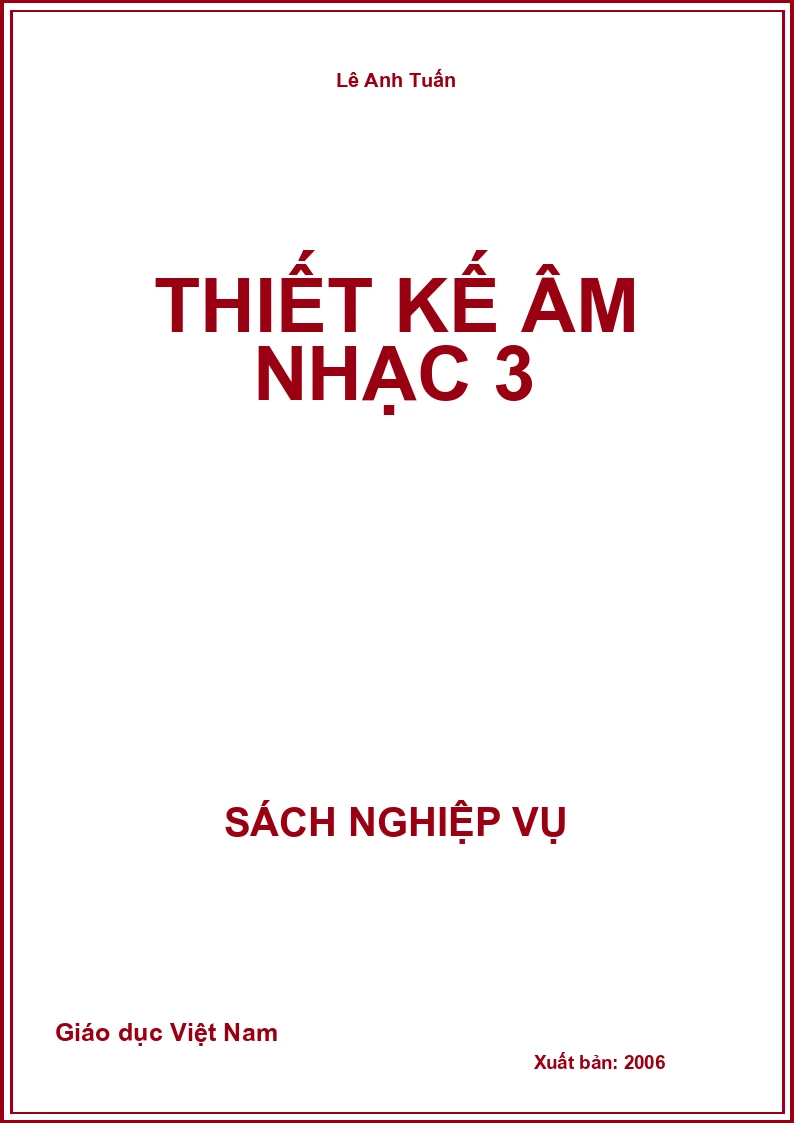 Thiết kế âm nhạc 3