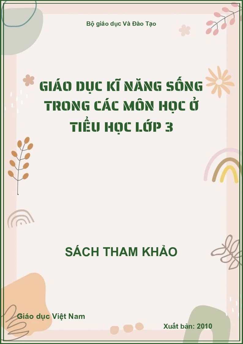Giáo dục kĩ năng sống trong các môn học ở tiểu học lớp 3