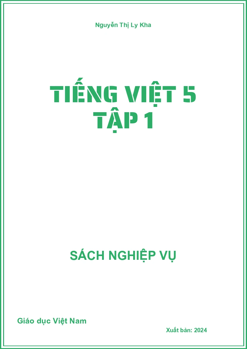 Tiếng việt 5 tập 1