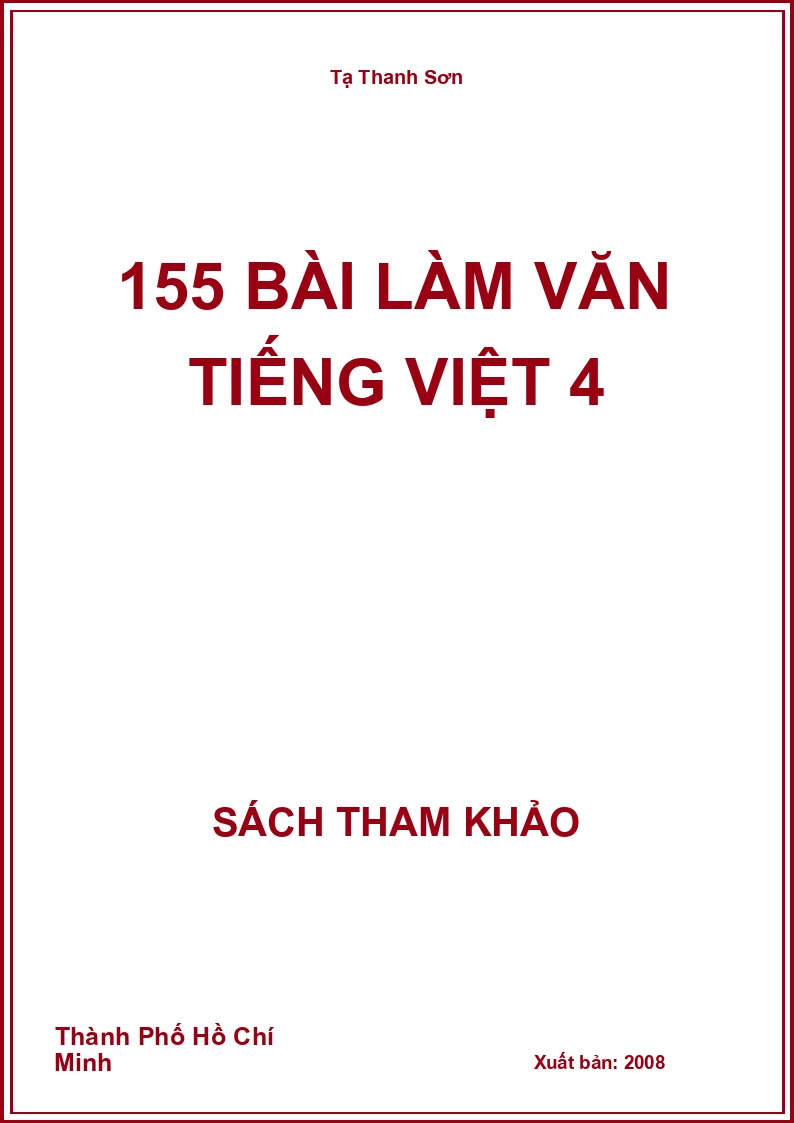 155 bài làm văn tiếng việt 4