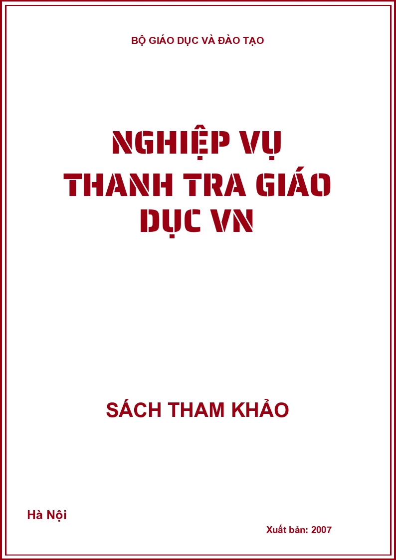 Nghiệp vụ thanh tra giáo dục VN