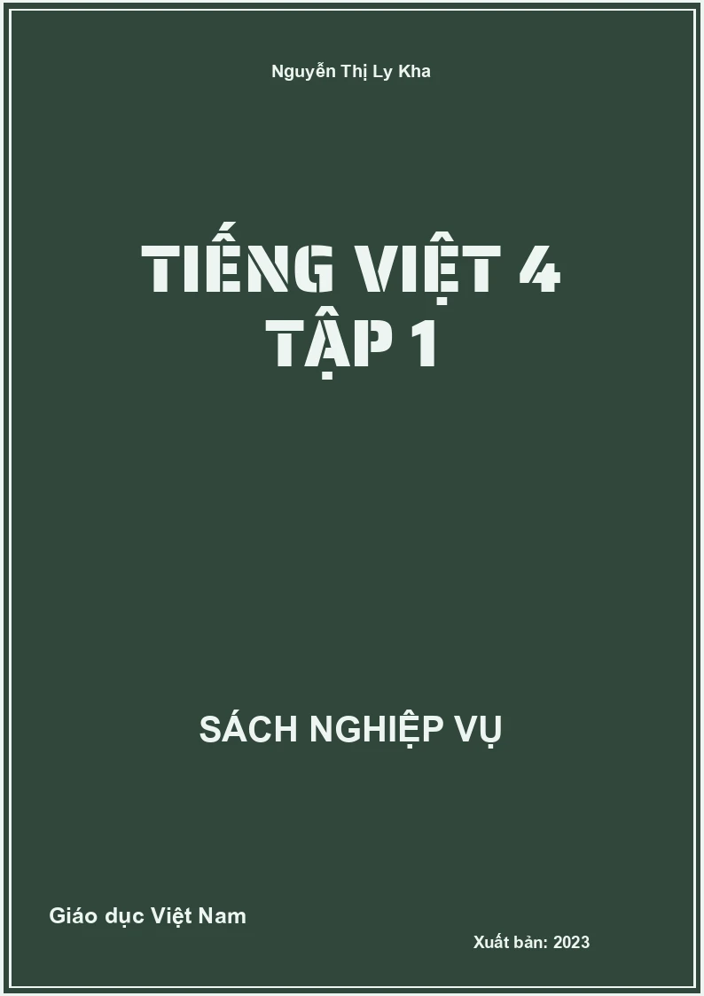 Tiếng việt 4 tập 1