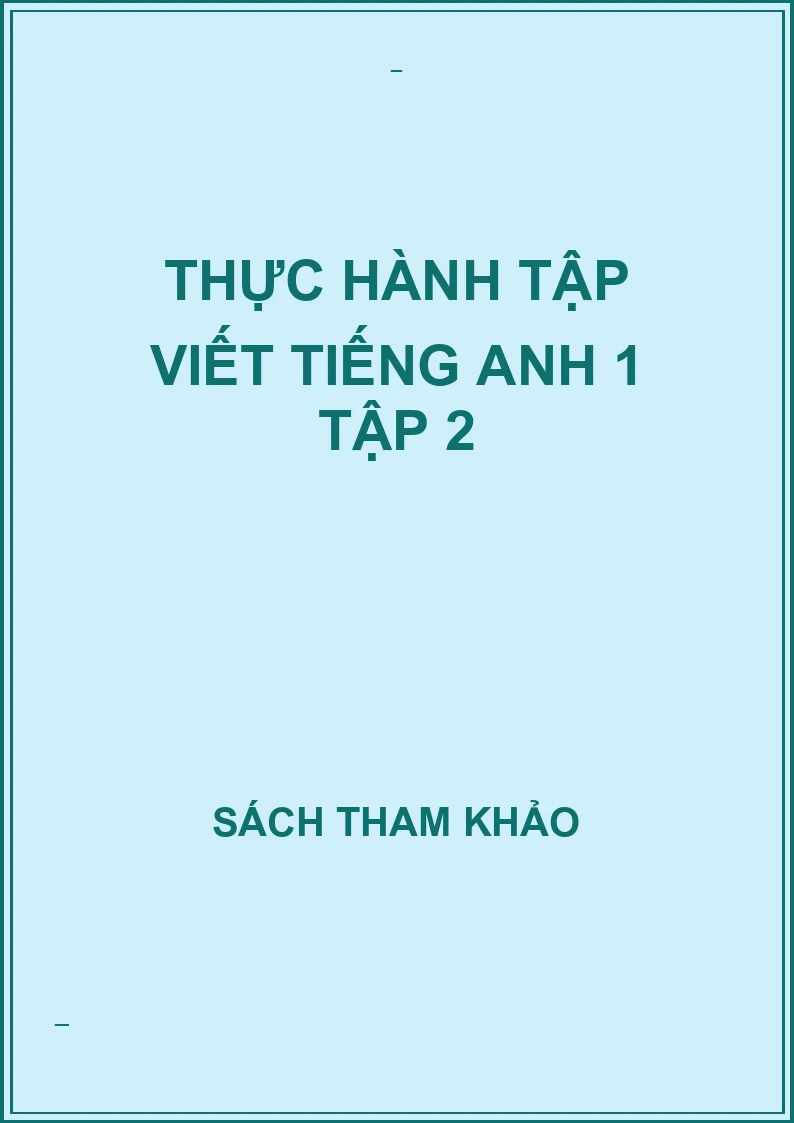 Thực hành tập viết tiếng anh 1 tập 2