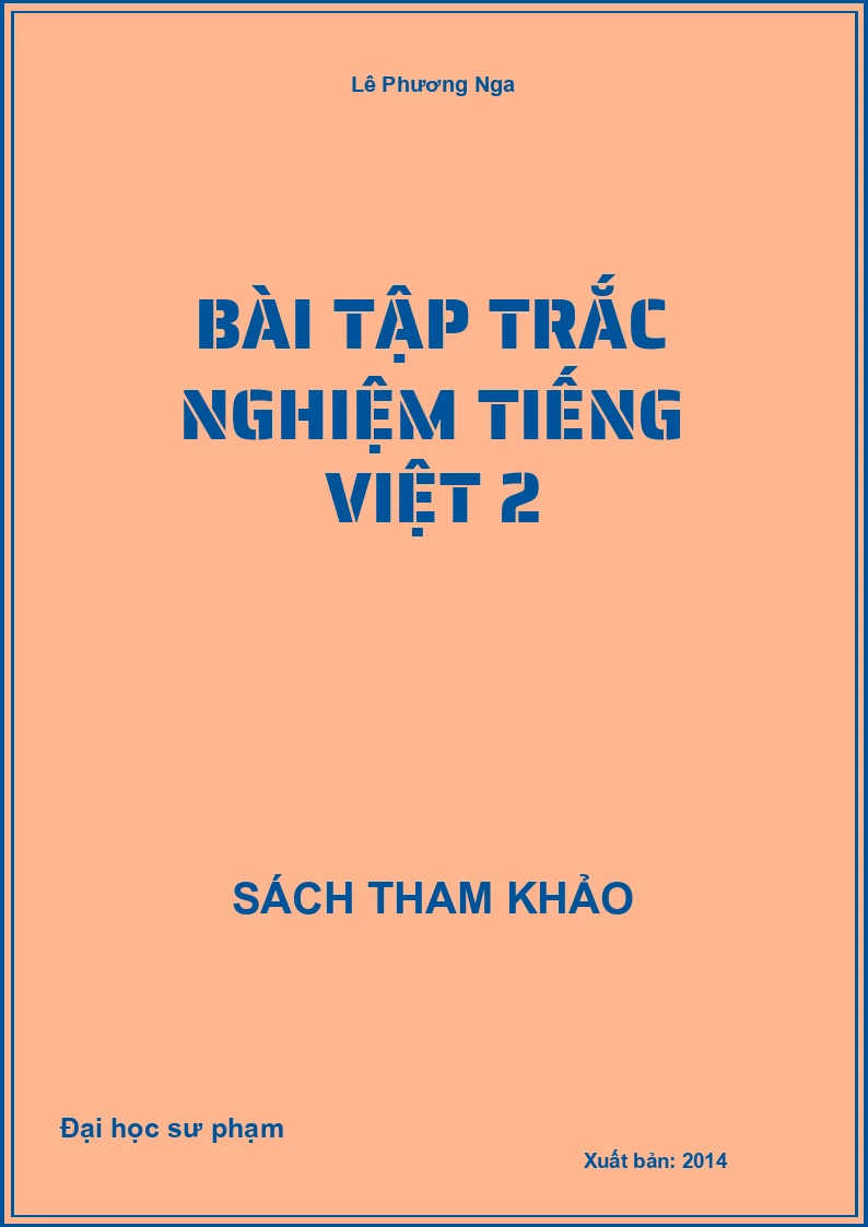 Bài tập trắc nghiệm tiếng việt 2