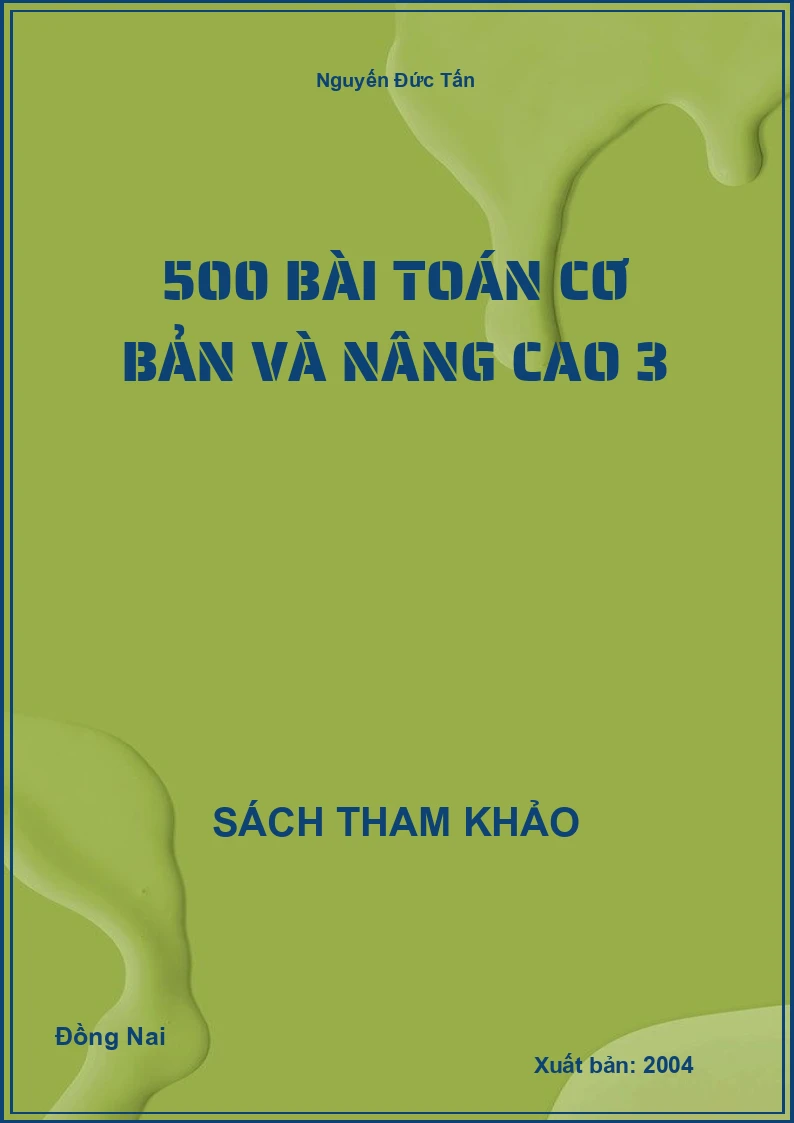 500 bài toán cơ bản và nâng cao 3