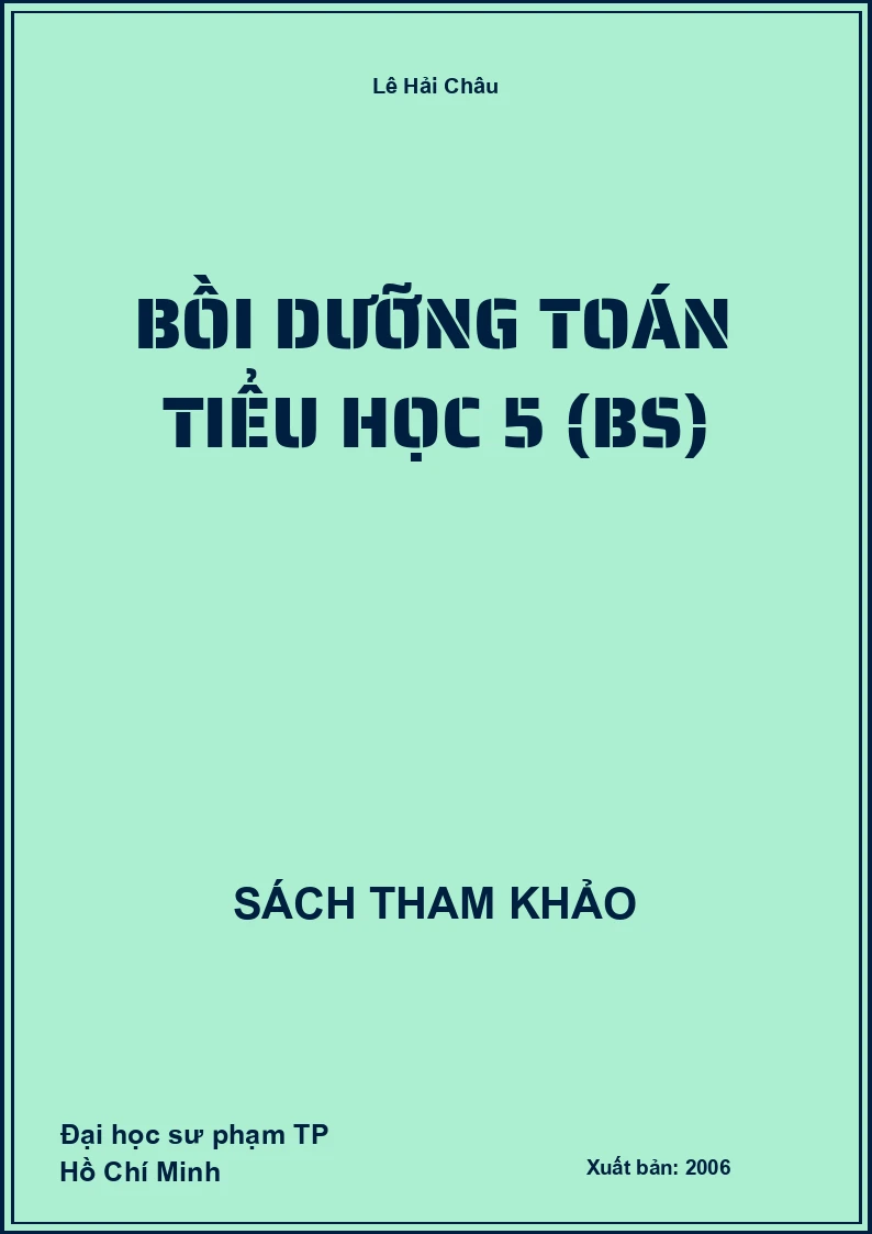 Bồi dưỡng toán tiểu học 5 (BS)