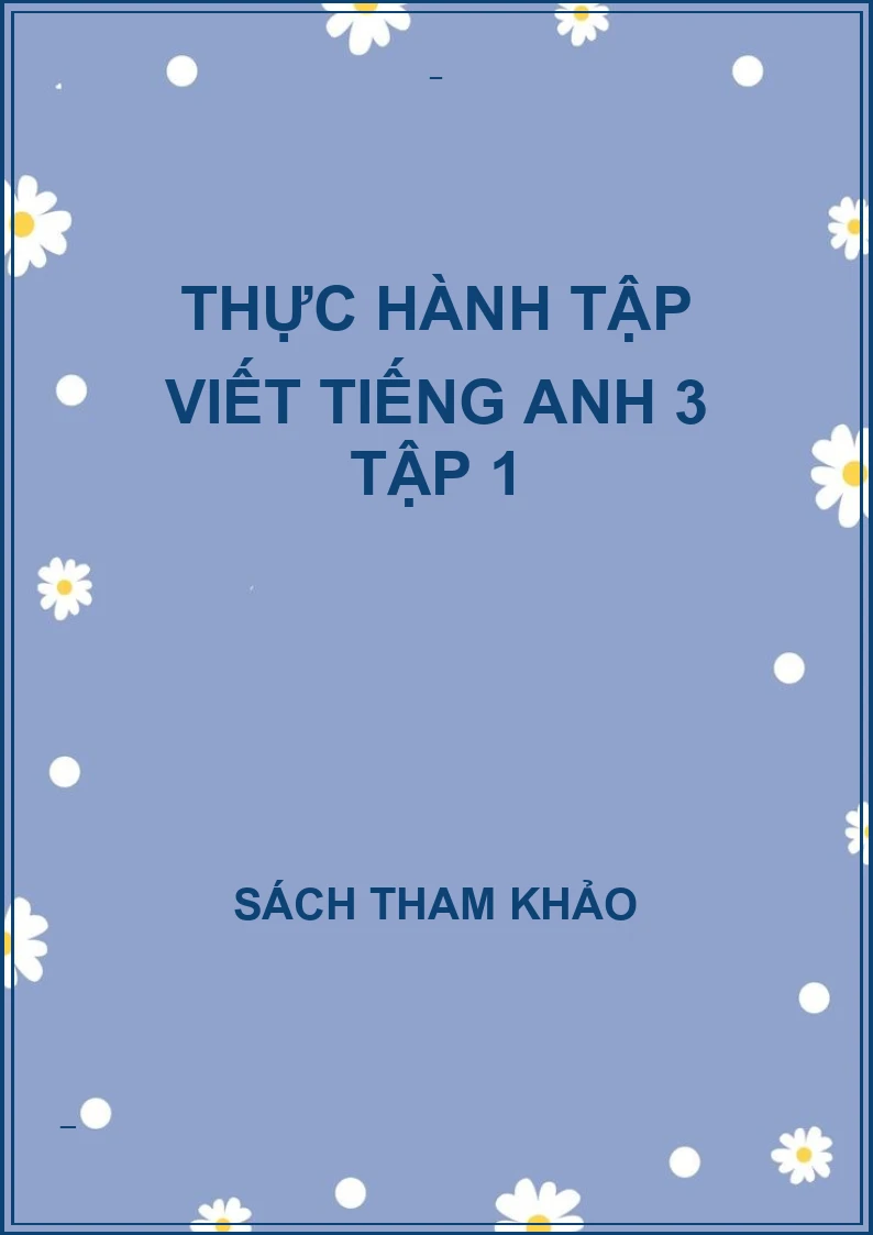 Thực hành tập viết tiếng anh 3 tập 1