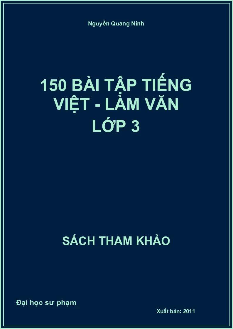 150 bài tập tiếng việt - Làm văn lớp 3