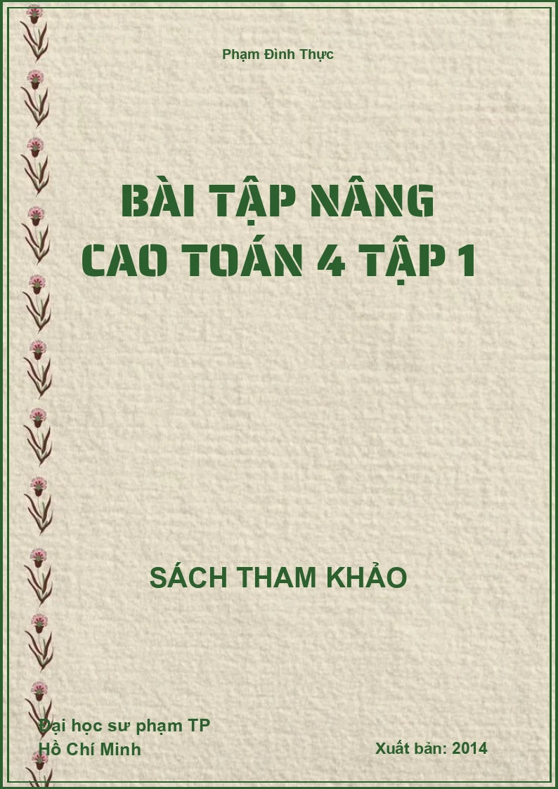 Bài tập nâng cao toán 4 tập 1