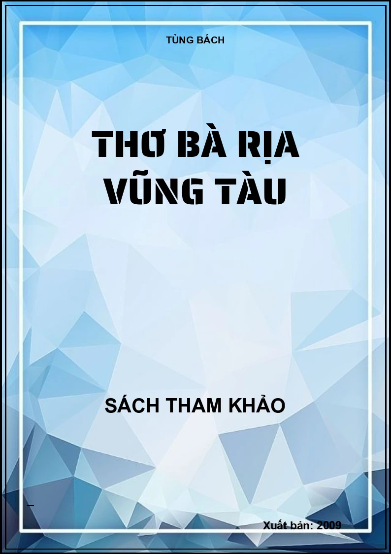 Thơ Bà Rịa Vũng Tàu