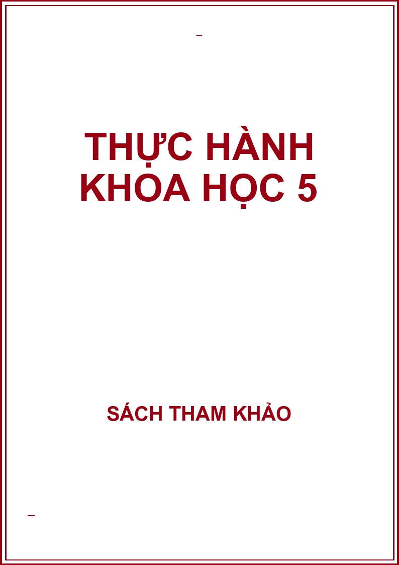 Thực hành khoa học 5