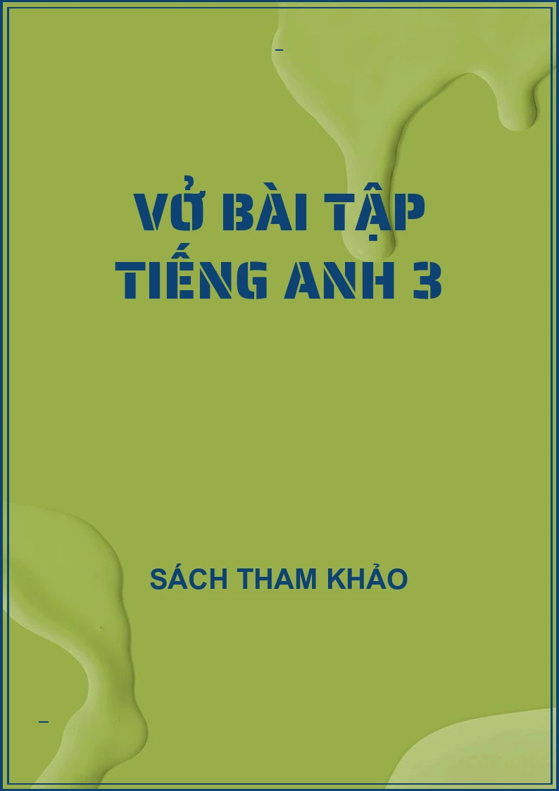 Vở bài tập tiếng anh 3