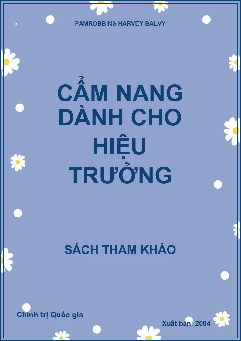 Cẩm nang dành cho hiệu trưởng