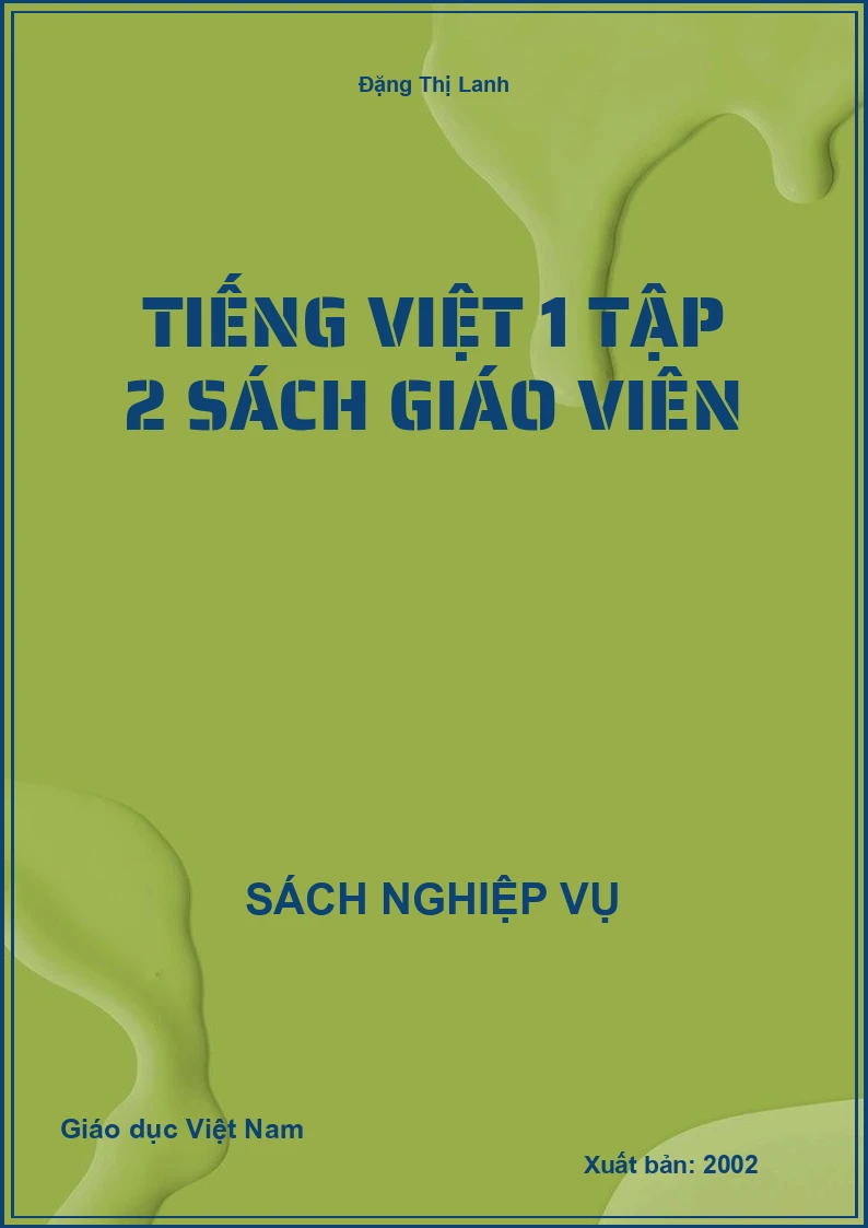 Tiếng Việt 1 tập 2 sách giáo viên