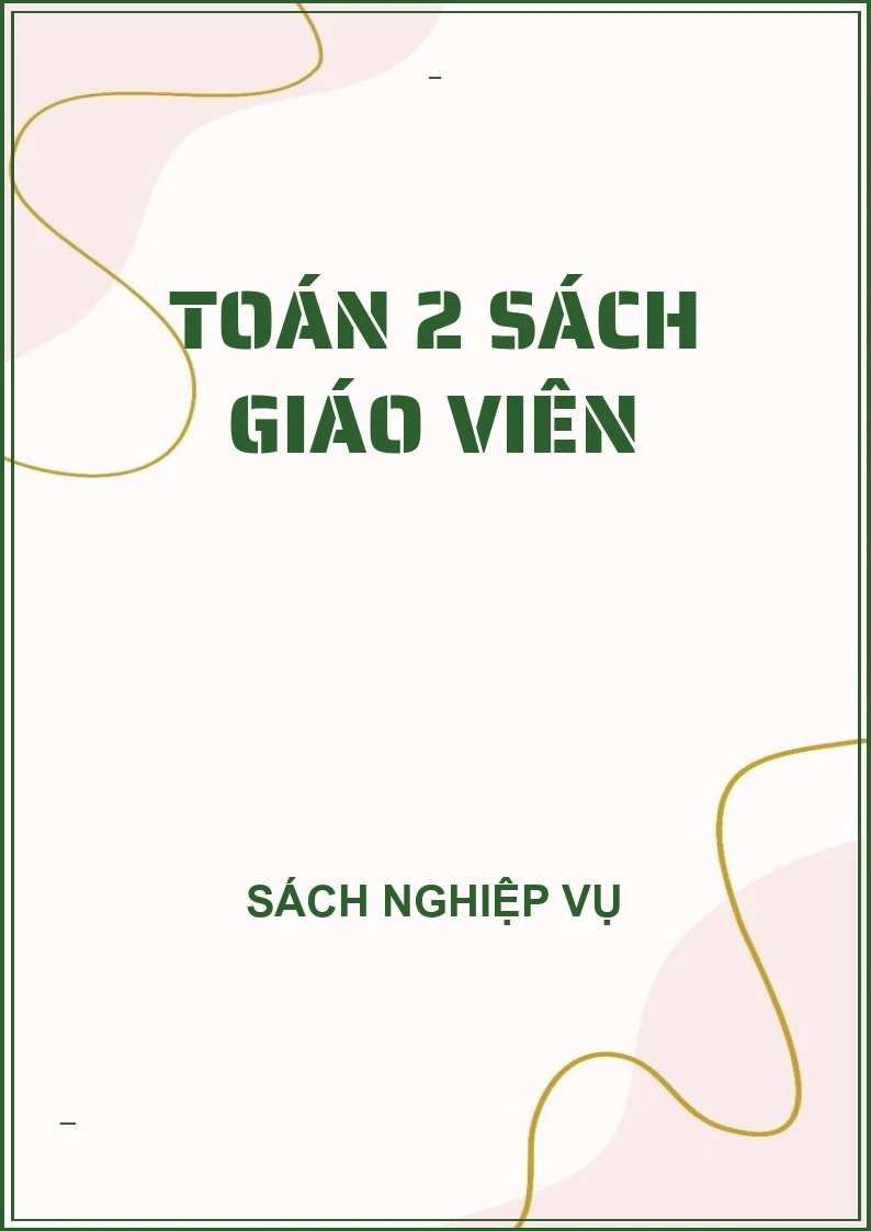 Toán 2 sách giáo viên