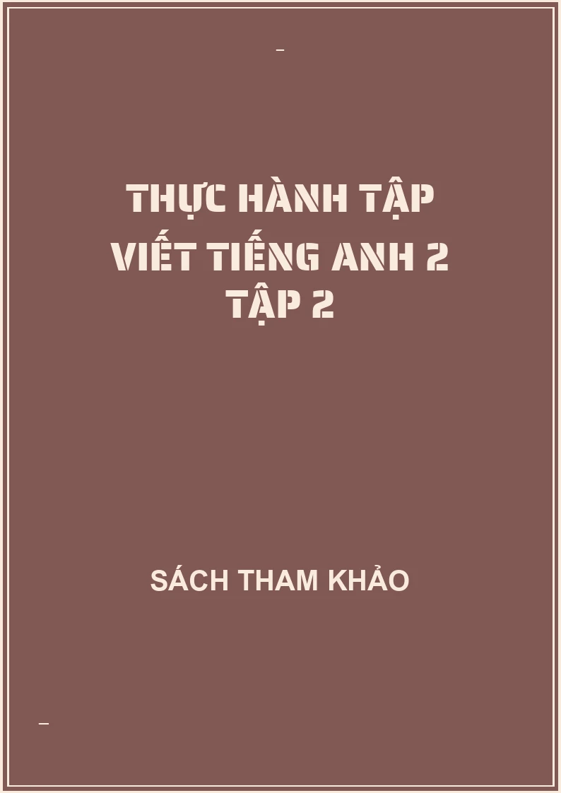 Thực hành tập viết tiếng anh 2 tập 2