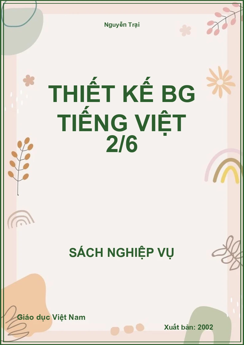 Thiết Kế BG Tiếng Việt 2/6