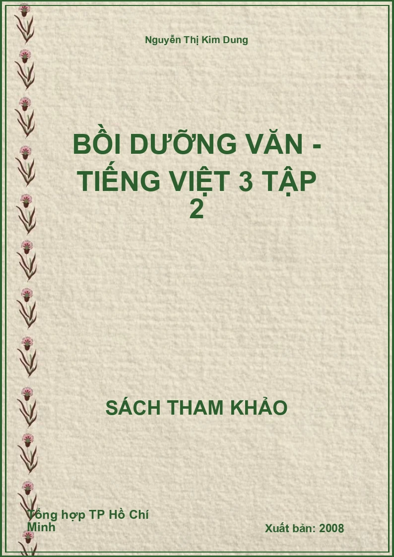 Bồi dưỡng văn - tiếng việt 3 tập 2