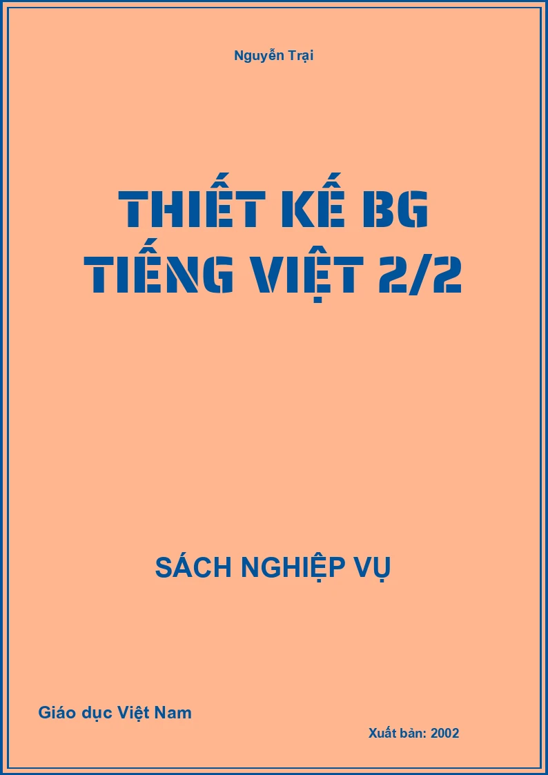 Thiết Kế BG Tiếng Việt 2/2