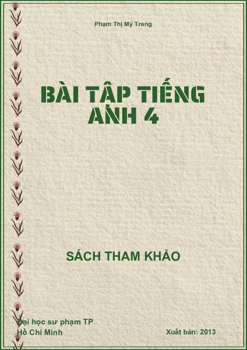 Bài tập tiếng anh 4
