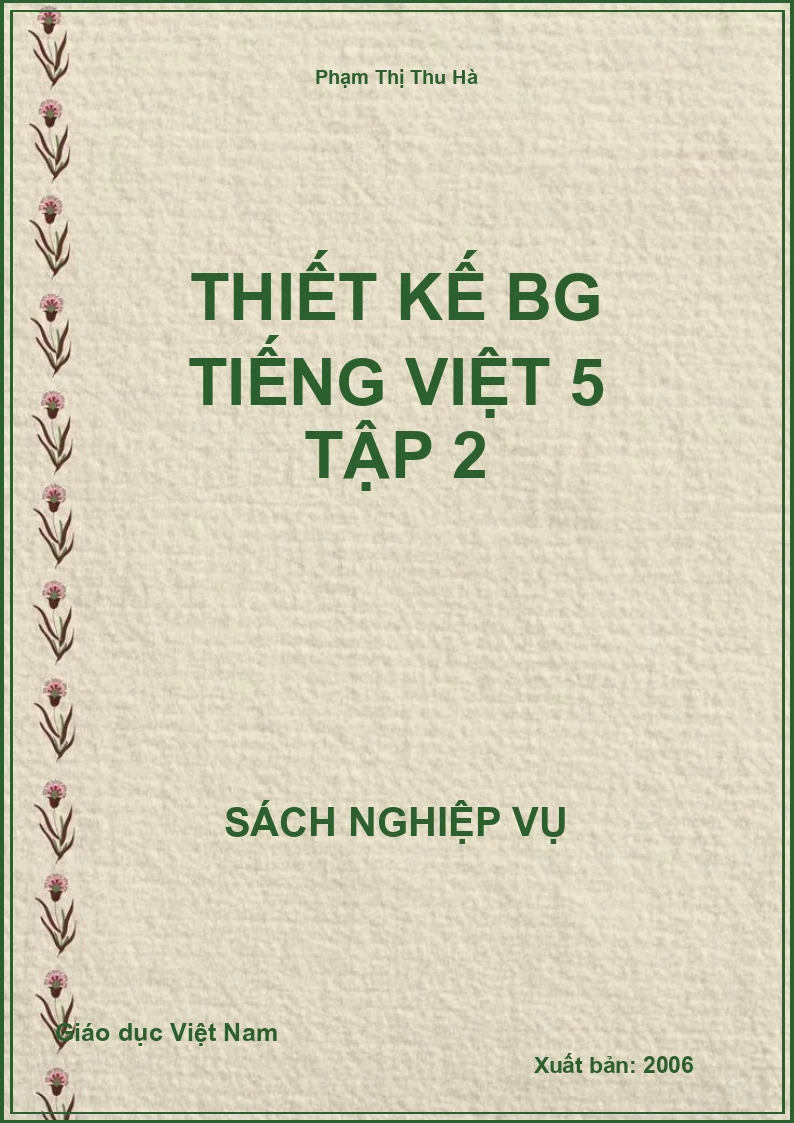 Thiết kế BG Tiếng Việt 5 tập 2