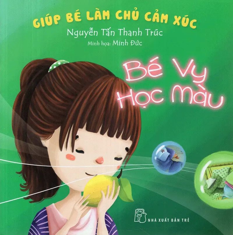 Bé Vy học màu
