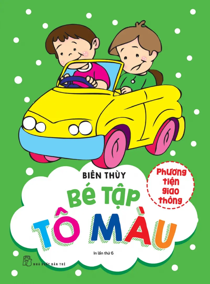 Bé tập tô màu phương tiện giao thông