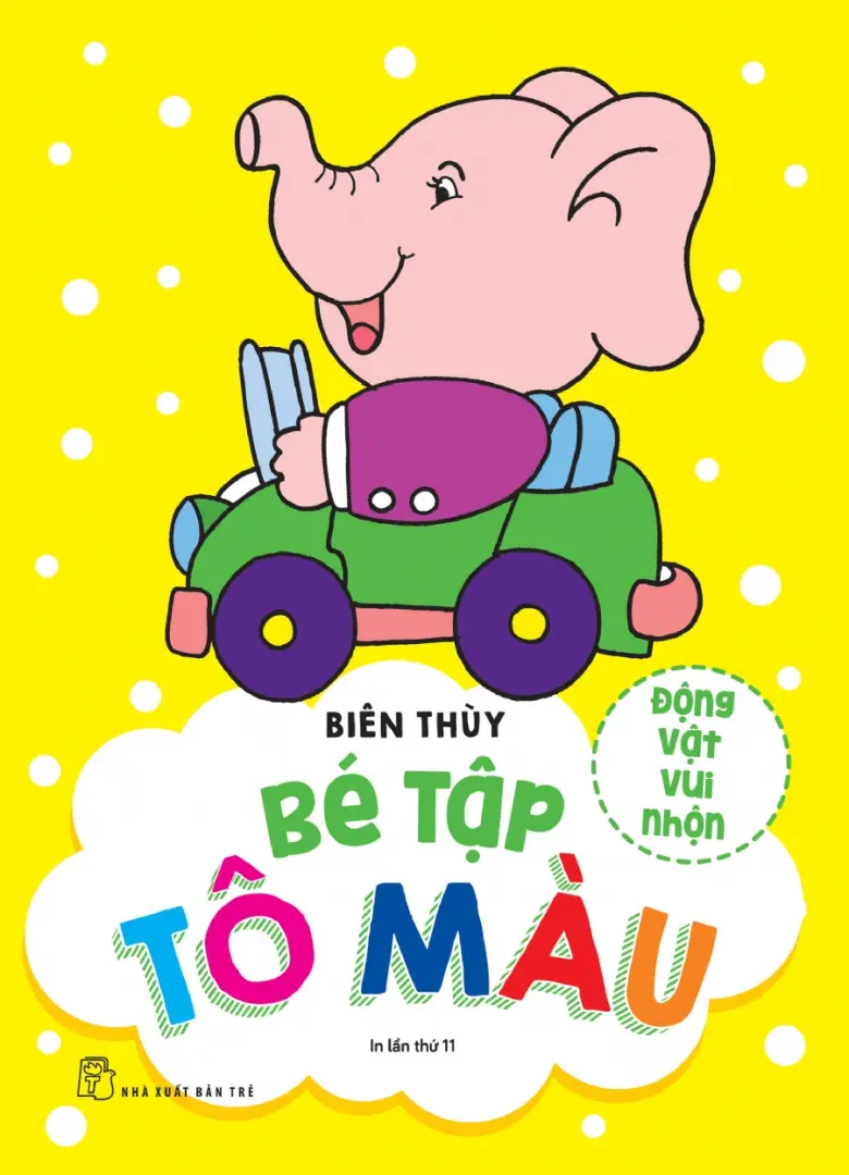 Bé tập tô màu động vật vui nhộn