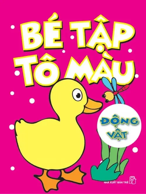 Bé tập tô màu động vật