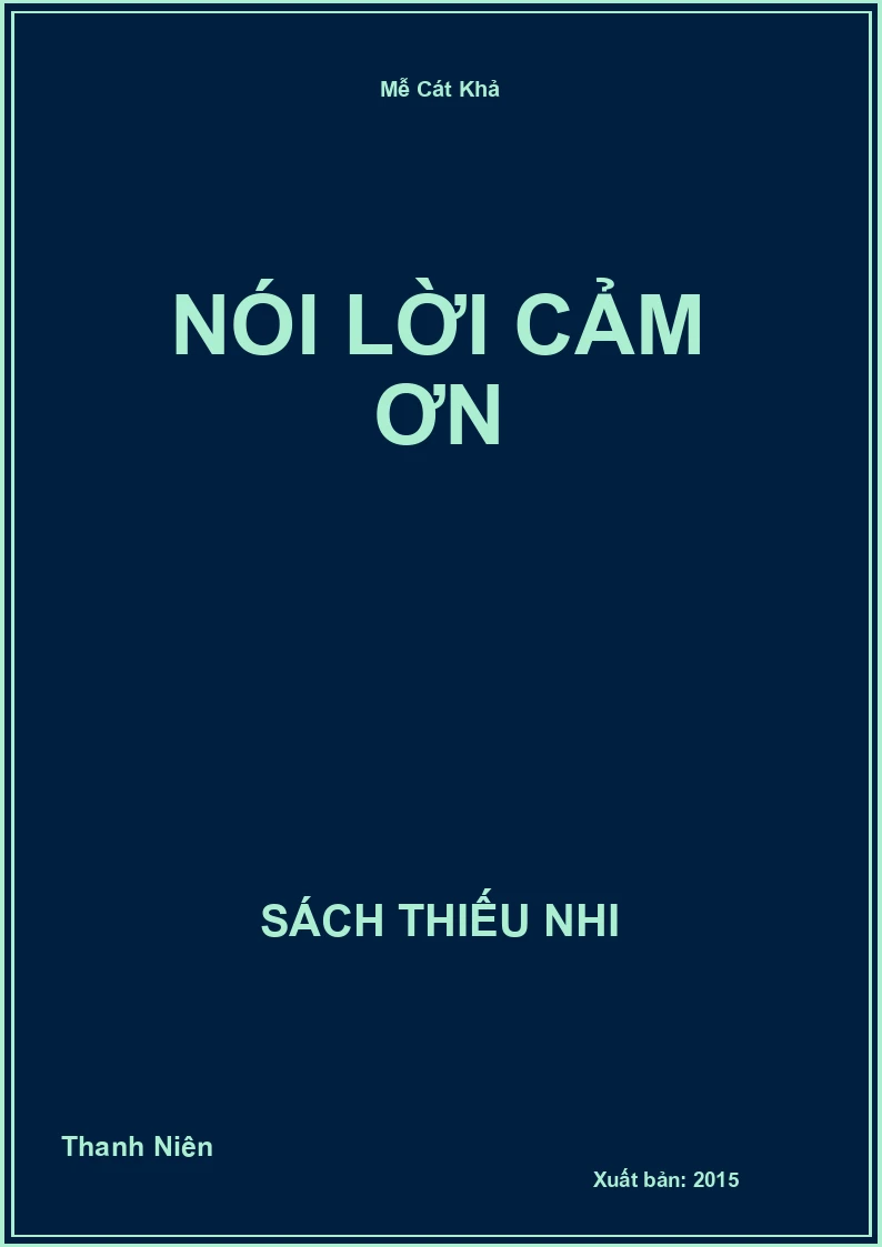 Nói lời cảm ơn