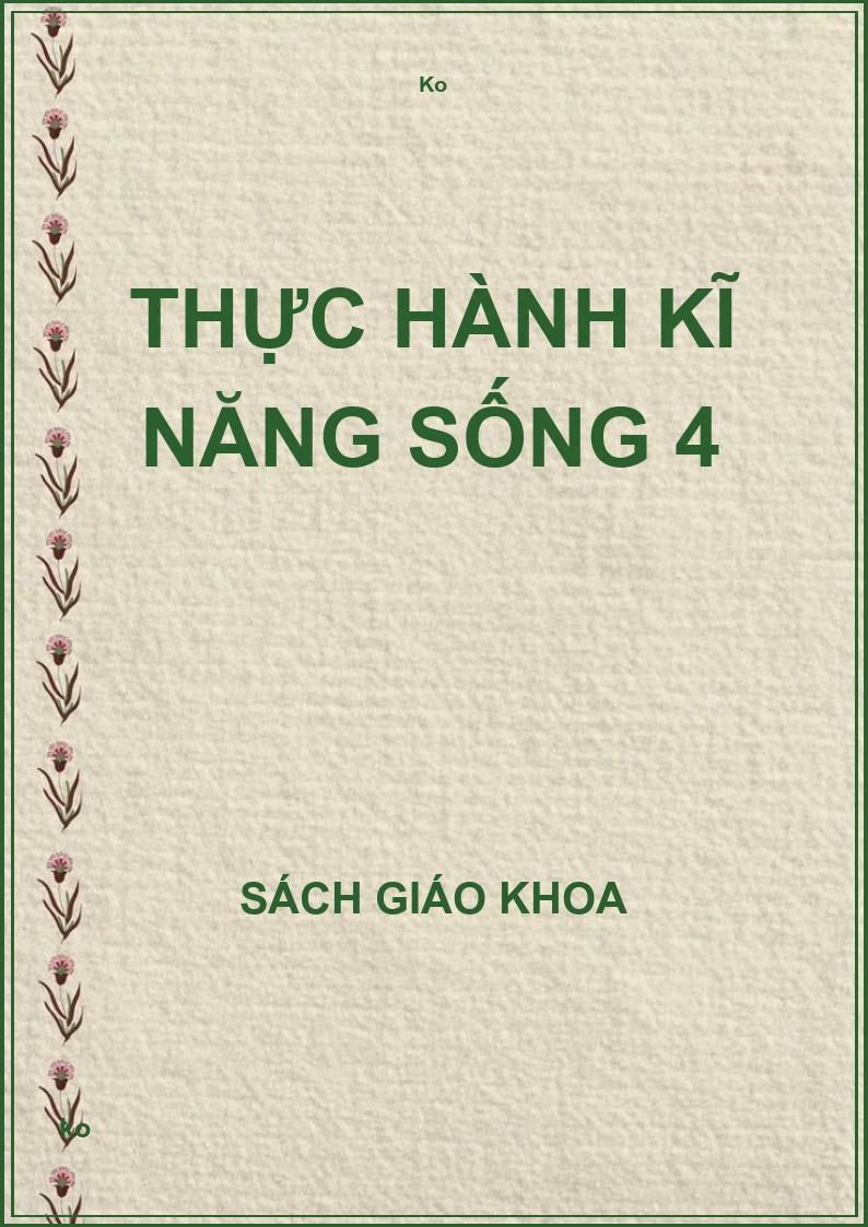 Thực hành kĩ năng sống 4