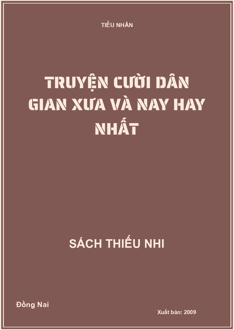 Truyện cười dân gian xưa và nay hay nhất