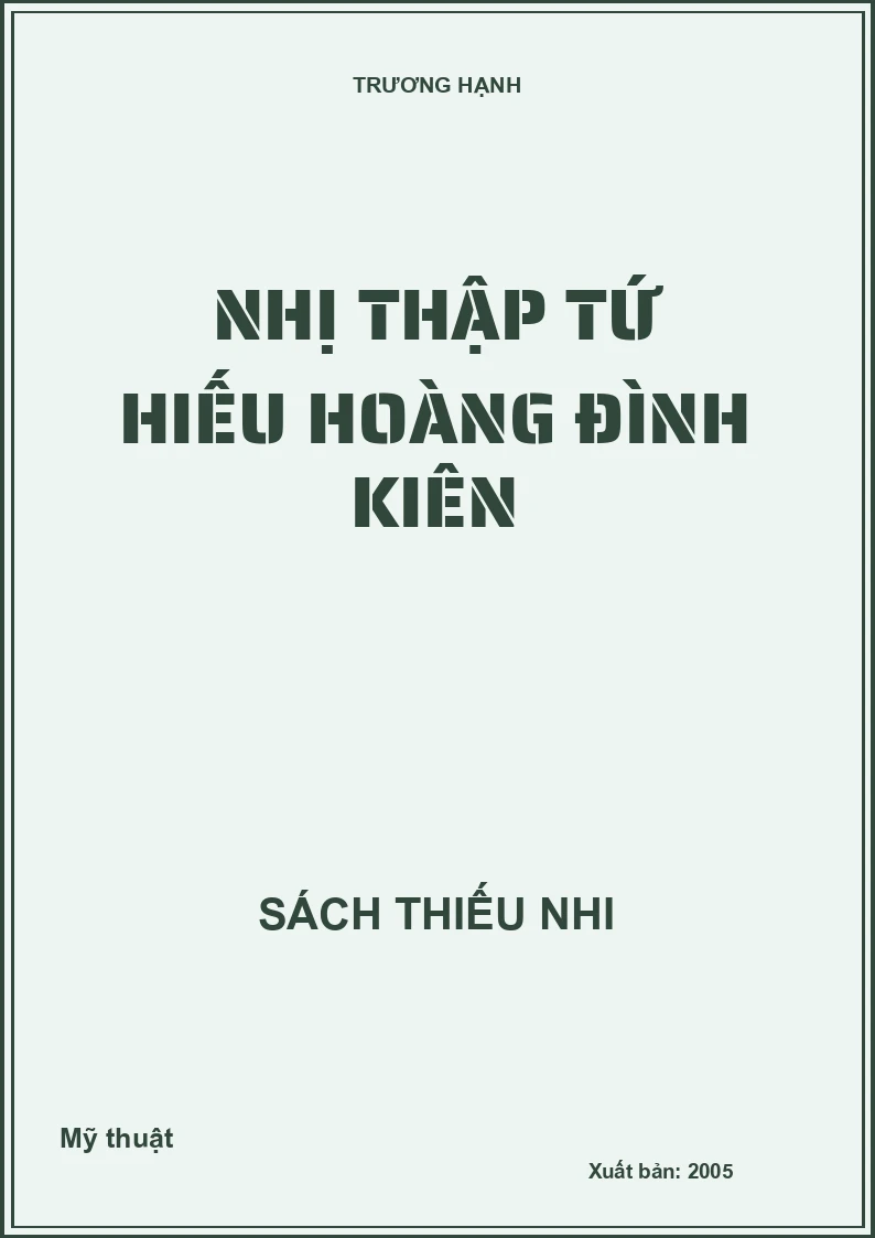 Nhị thập tứ hiếu Hoàng Đình Kiên