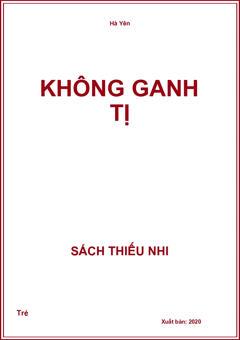 Không ganh tị