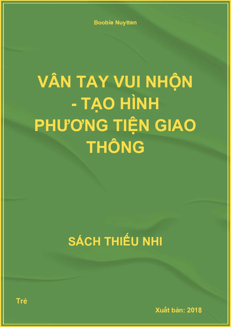 Vân tay vui nhộn - Tạo hình phương tiện giao thông