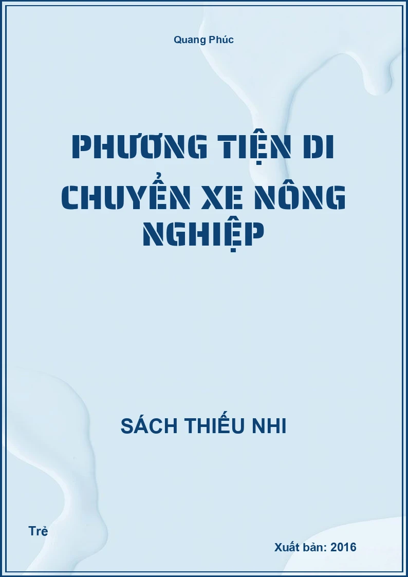 Phương tiện di chuyển xe nông nghiệp