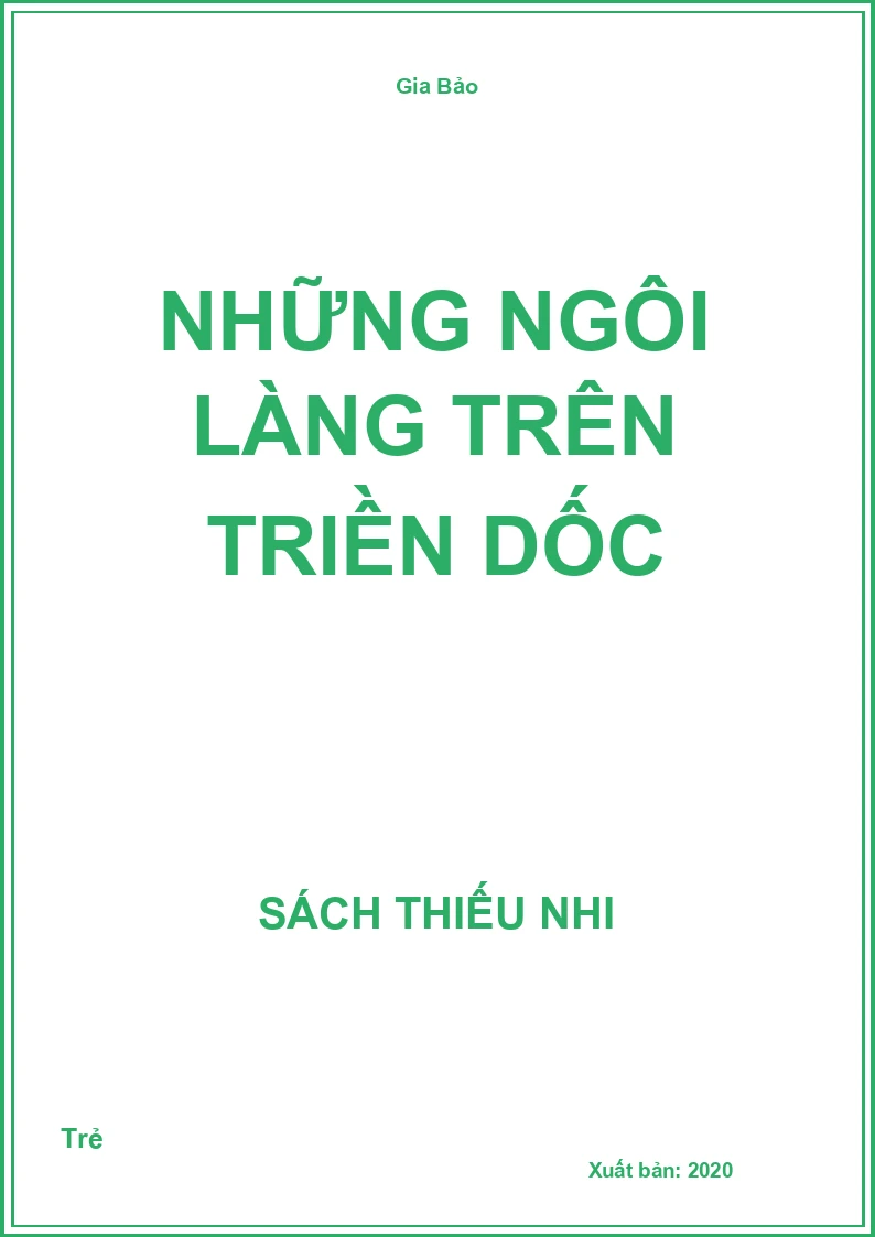 Những ngôi làng trên triền dốc