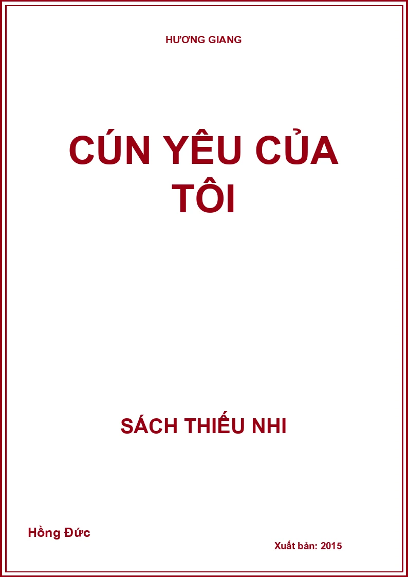 Cún yêu của tôi