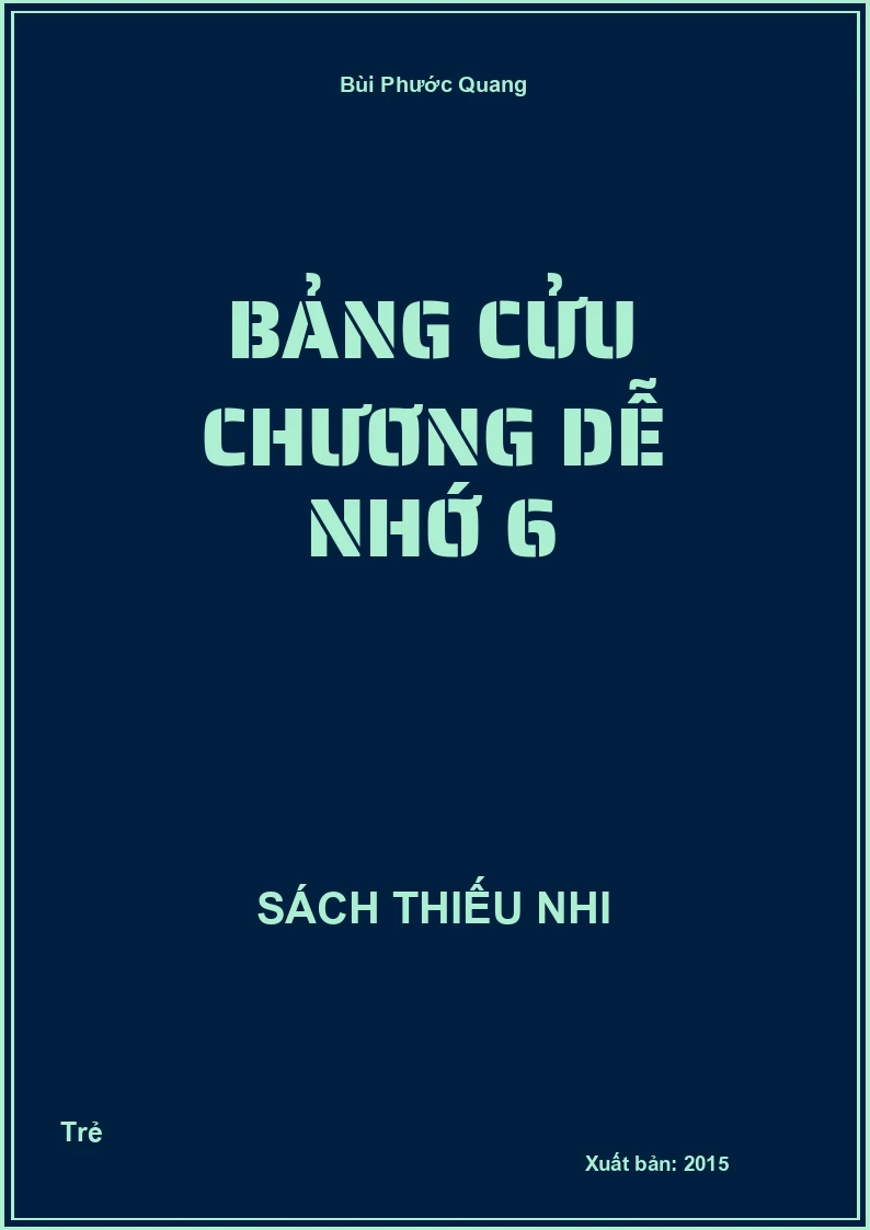 Bảng cửu chương dễ nhớ 6