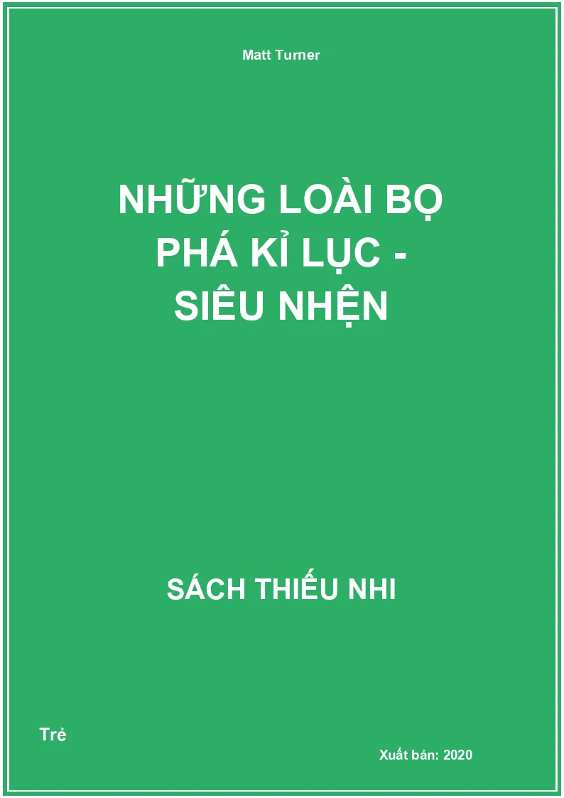 Những loài bọ phá kỉ lục - Siêu nhện