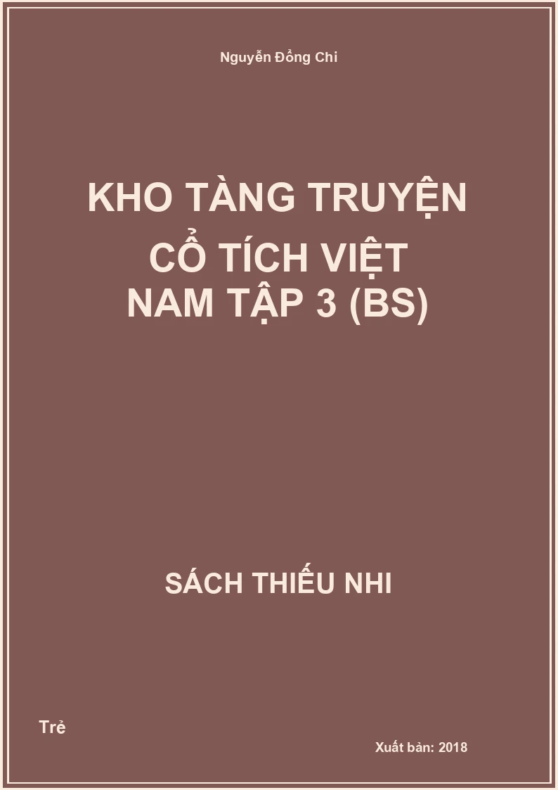 Kho tàng truyện cổ tích Việt Nam tập 3 (BS)