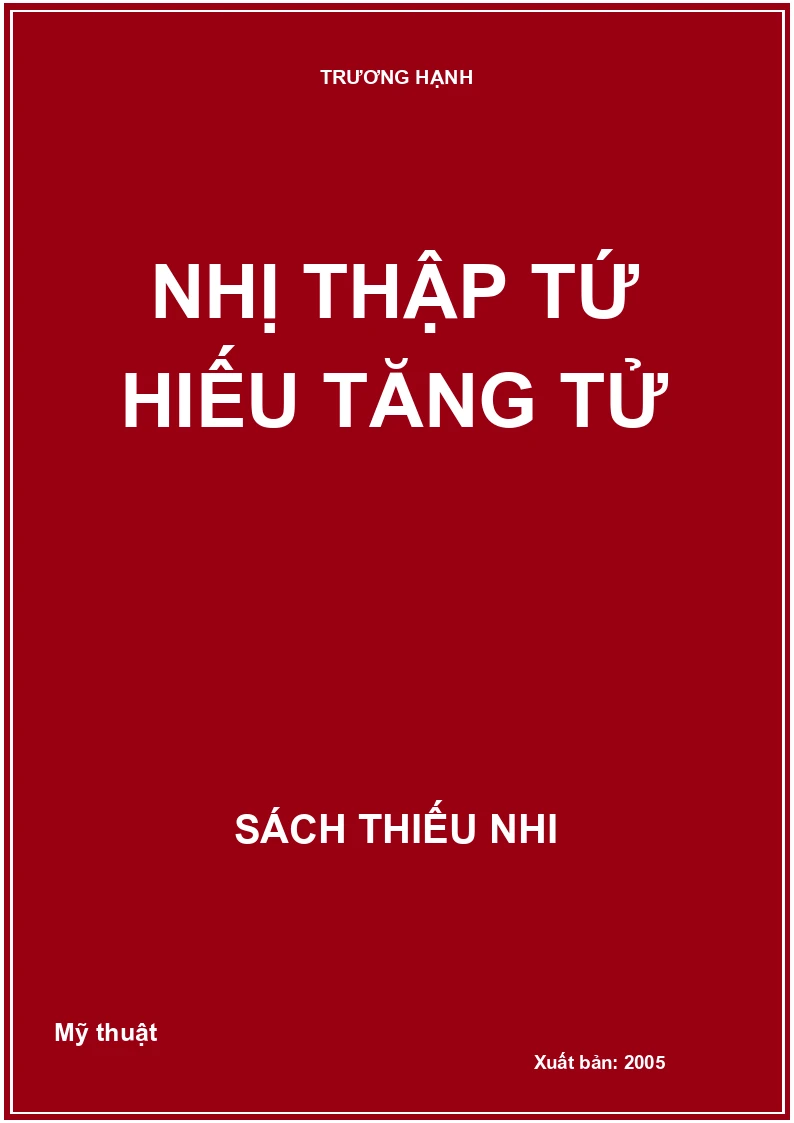 Nhị thập tứ hiếu Tăng Tử