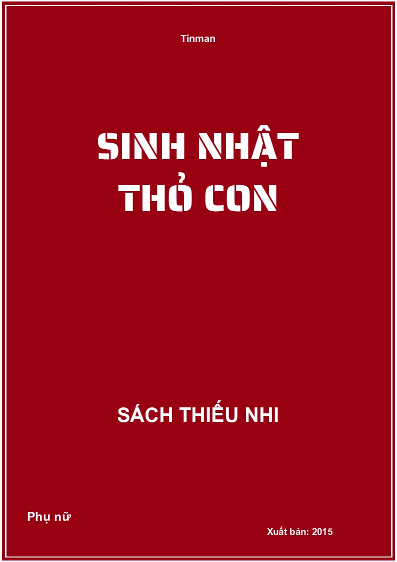 Sinh nhật thỏ con
