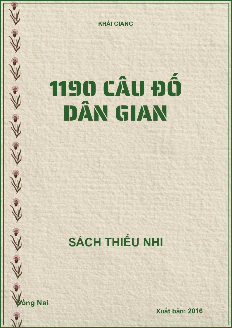 1190 câu đố dân gian
