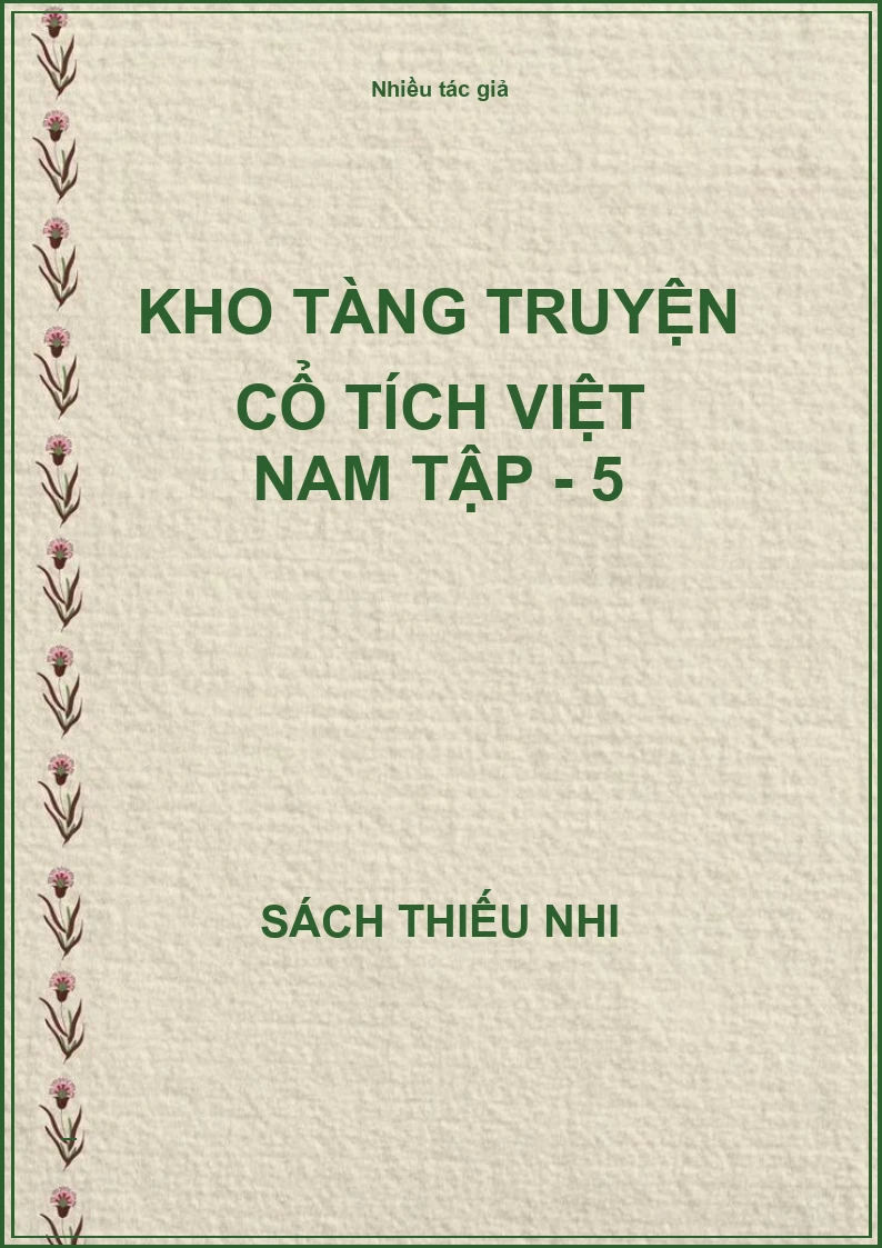 Kho tàng truyện Cổ Tích việt Nam tập - 5