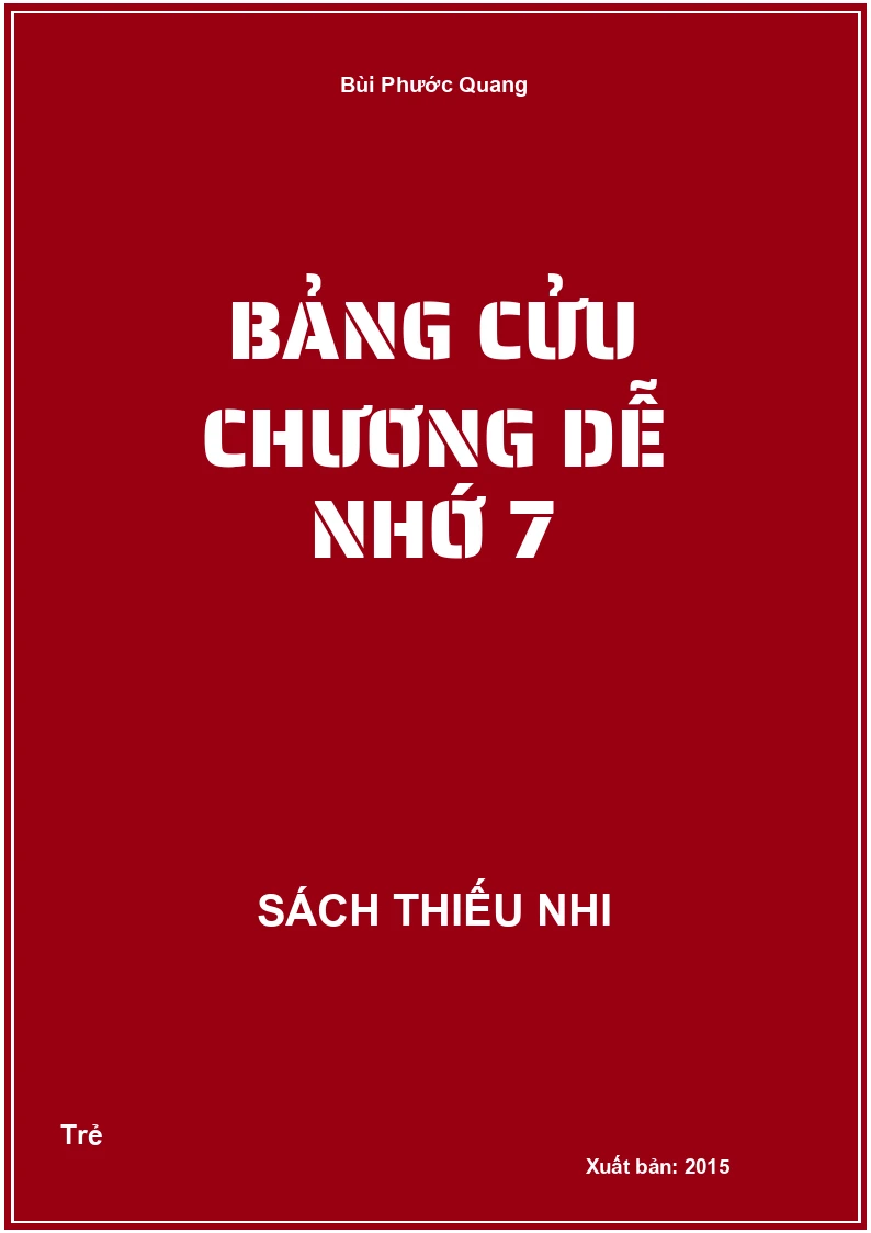 Bảng cửu chương dễ nhớ 7
