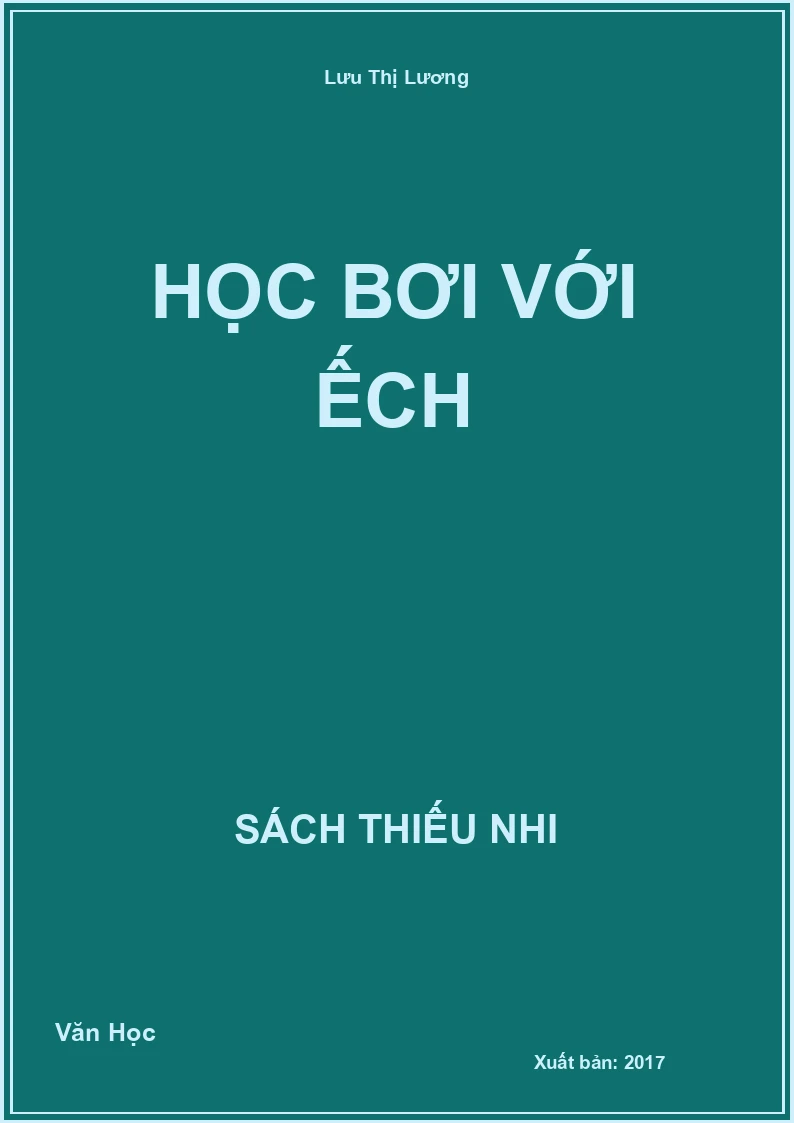 Học bơi với ếch