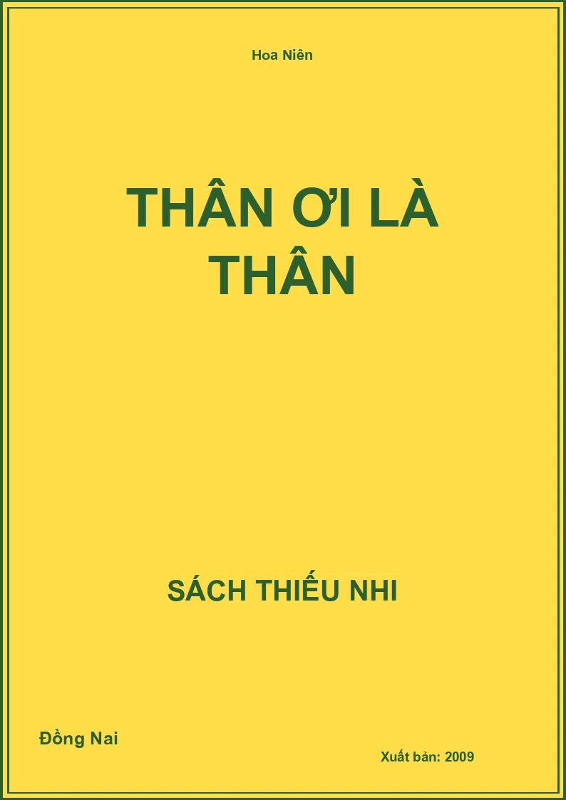 Thân ơi là thân
